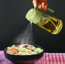 TheBought Glass Oil Sprayer And Dispenser Bottle For Kitchen,2 In 1 Olive Oil Sprayer And Dispenser,Oil Spray Bottle 500Ml For Cooking,Kitchen,Bbq, Air Fryer, Salad, Frying, Baking Oil Spray Bottle